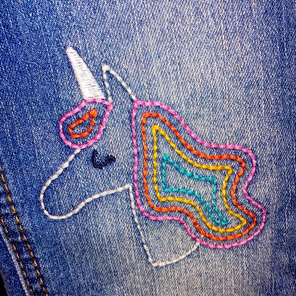 love, Fire Other - Love, Fire Blue Jeans with Unicorns Size 8